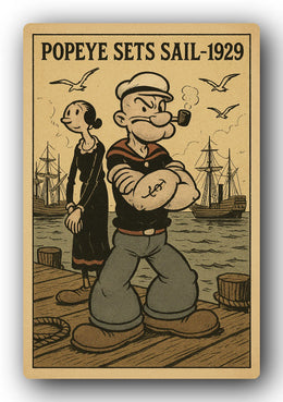 Popeye 1929 Art Trading Card POP-185