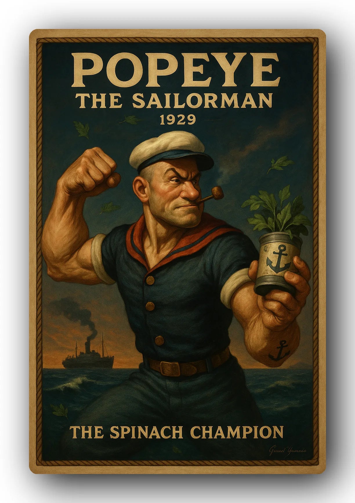 Popeye 1929 Art Trading Card POP-210