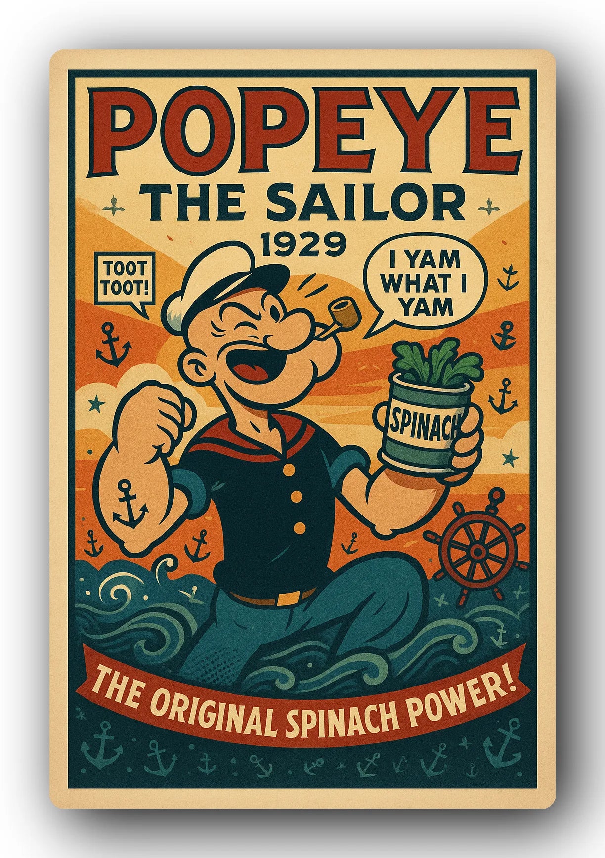 Popeye 1929 Art Trading Card POP-218