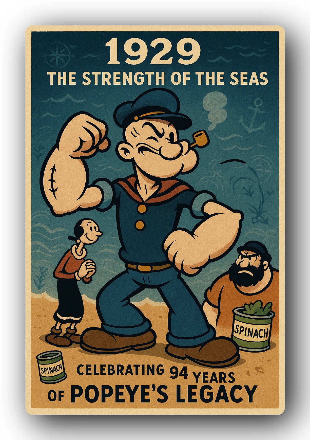 Popeye 1929 Art Trading Card POP-219