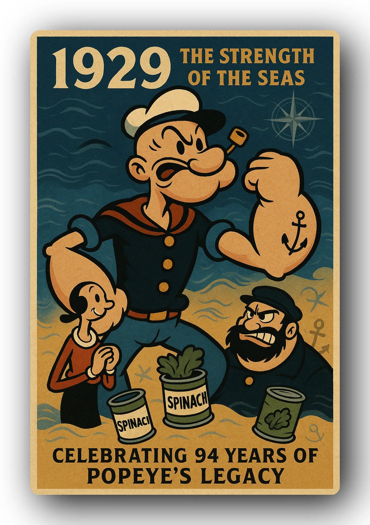 Popeye 1929 Art Trading Card POP-220