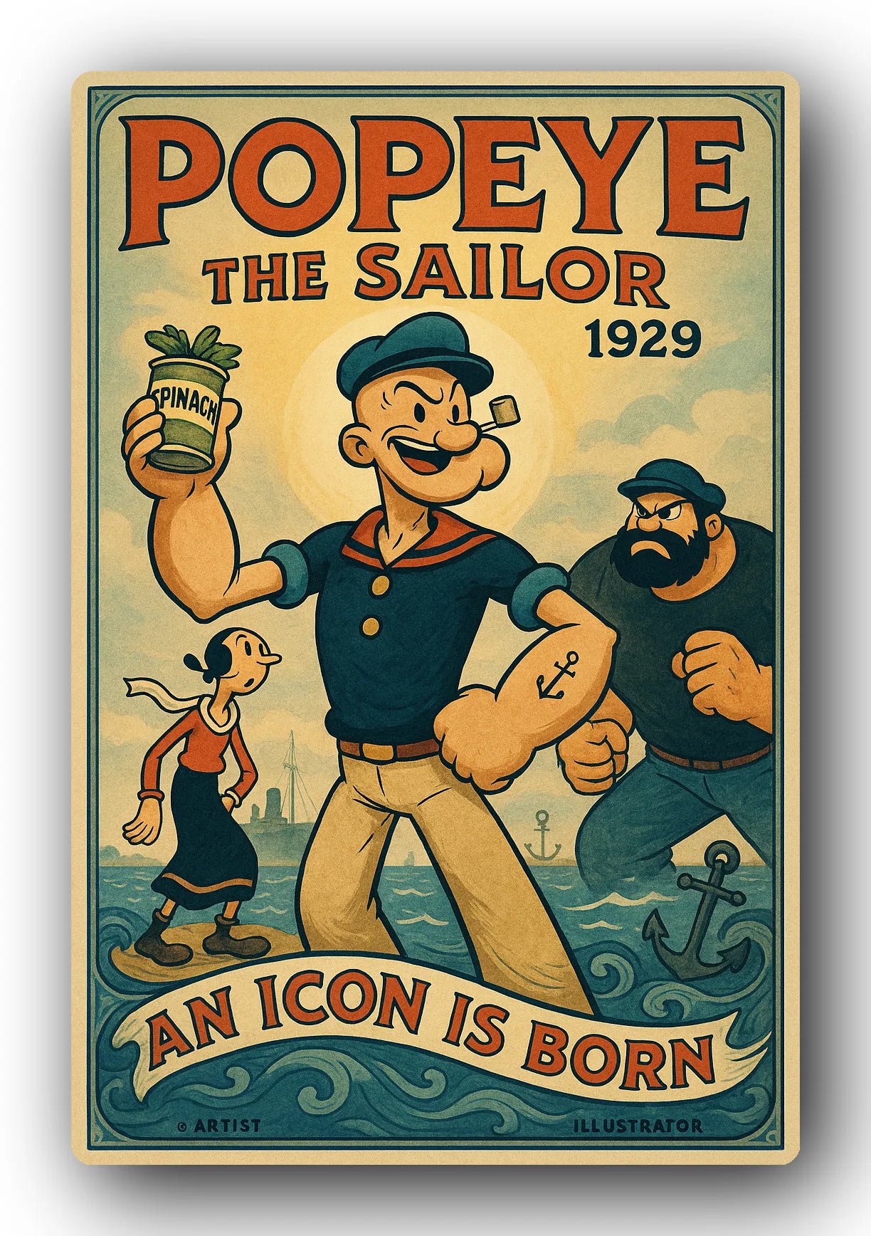 Popeye 1929 Art Trading Card POP-242
