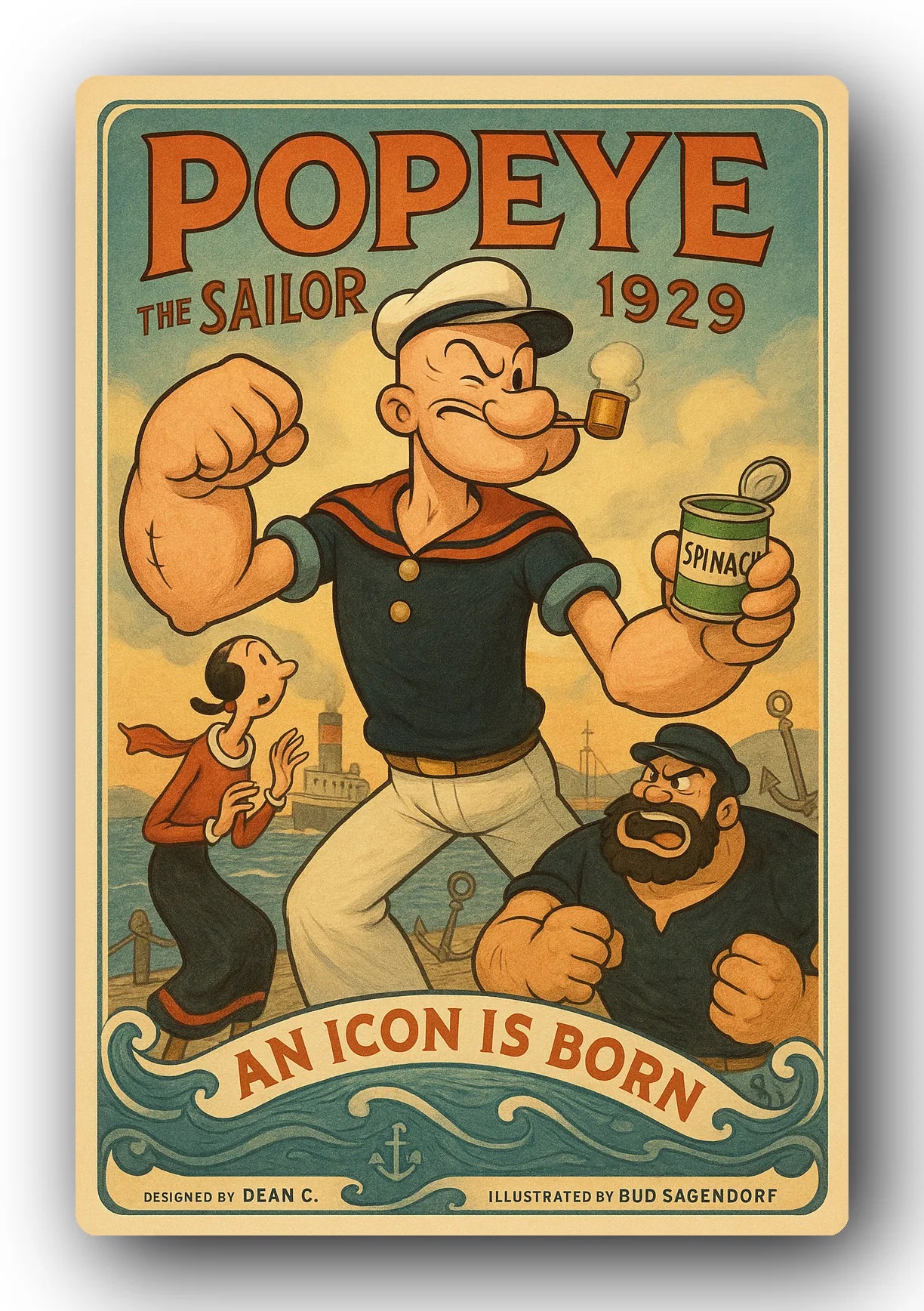 Popeye 1929 Art Trading Card POP-243