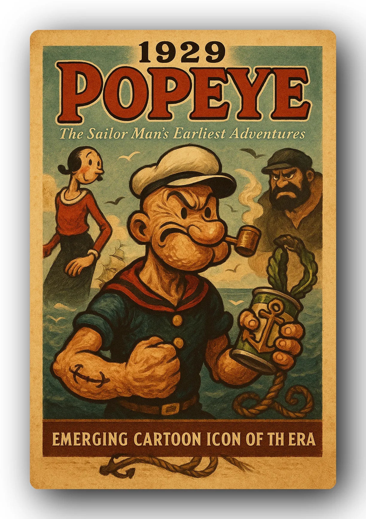 Popeye 1929 Art Trading Card POP-43