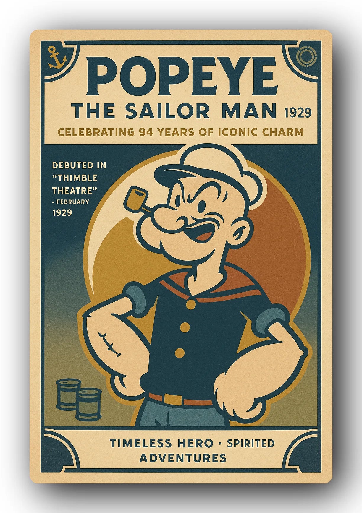 Popeye 1929 Art Trading Card POP-99