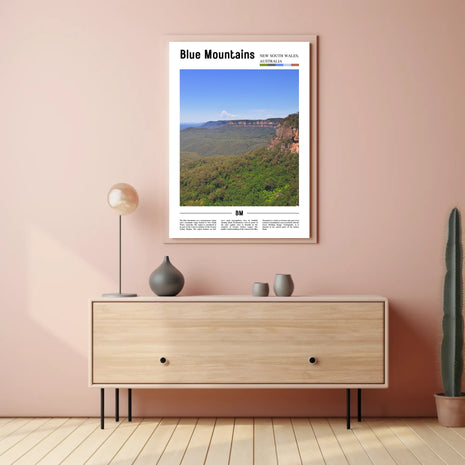 Blue Mountains Tranquil Escape Travel Poster