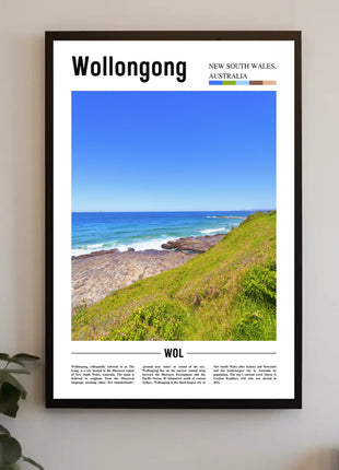 Wollongong Coastal Escape Travel Poster