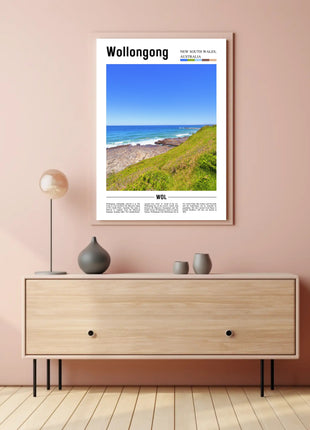 Wollongong Coastal Escape Travel Poster