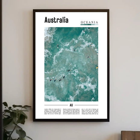Australia's Vibrant Coastal Culture Travel Poster