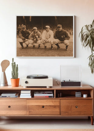 Classic New York Baseball Team Vintage Sports Poster