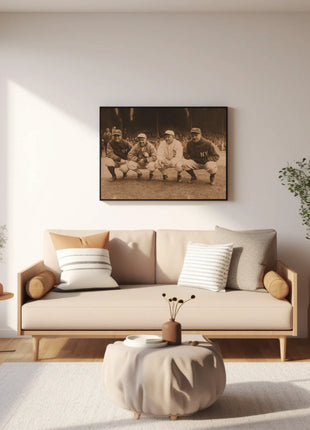Classic New York Baseball Team Vintage Sports Poster