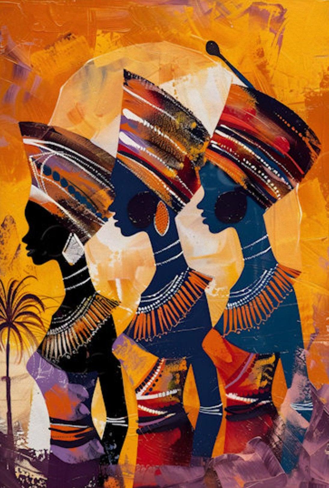 Embrace African Culture with Vibrant Artwork Cultural Heritage Poster
