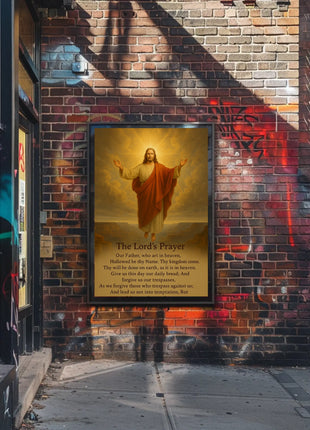 Divine Serenity Lord's Prayer Cultural or Heritage Poster