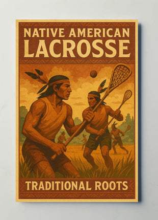 Native American Lacrosse: Celebrating Heritage Sports Poster
