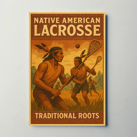 Native American Lacrosse: Celebrating Heritage Sports Poster