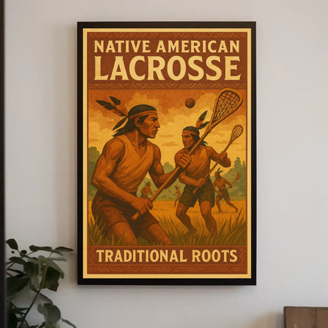 Native American Lacrosse: Celebrating Heritage Sports Poster