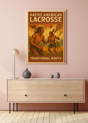 Native American Lacrosse: Celebrating Heritage Sports Poster