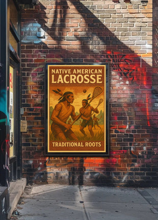 Native American Lacrosse: Celebrating Heritage Sports Poster