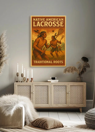 Native American Lacrosse: Celebrating Heritage Sports Poster