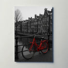 Amsterdam Red Bicycle Nostalgia Travel Poster