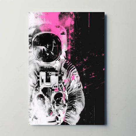 Astronaut in Motion Futuristic Sci-Fi Poster