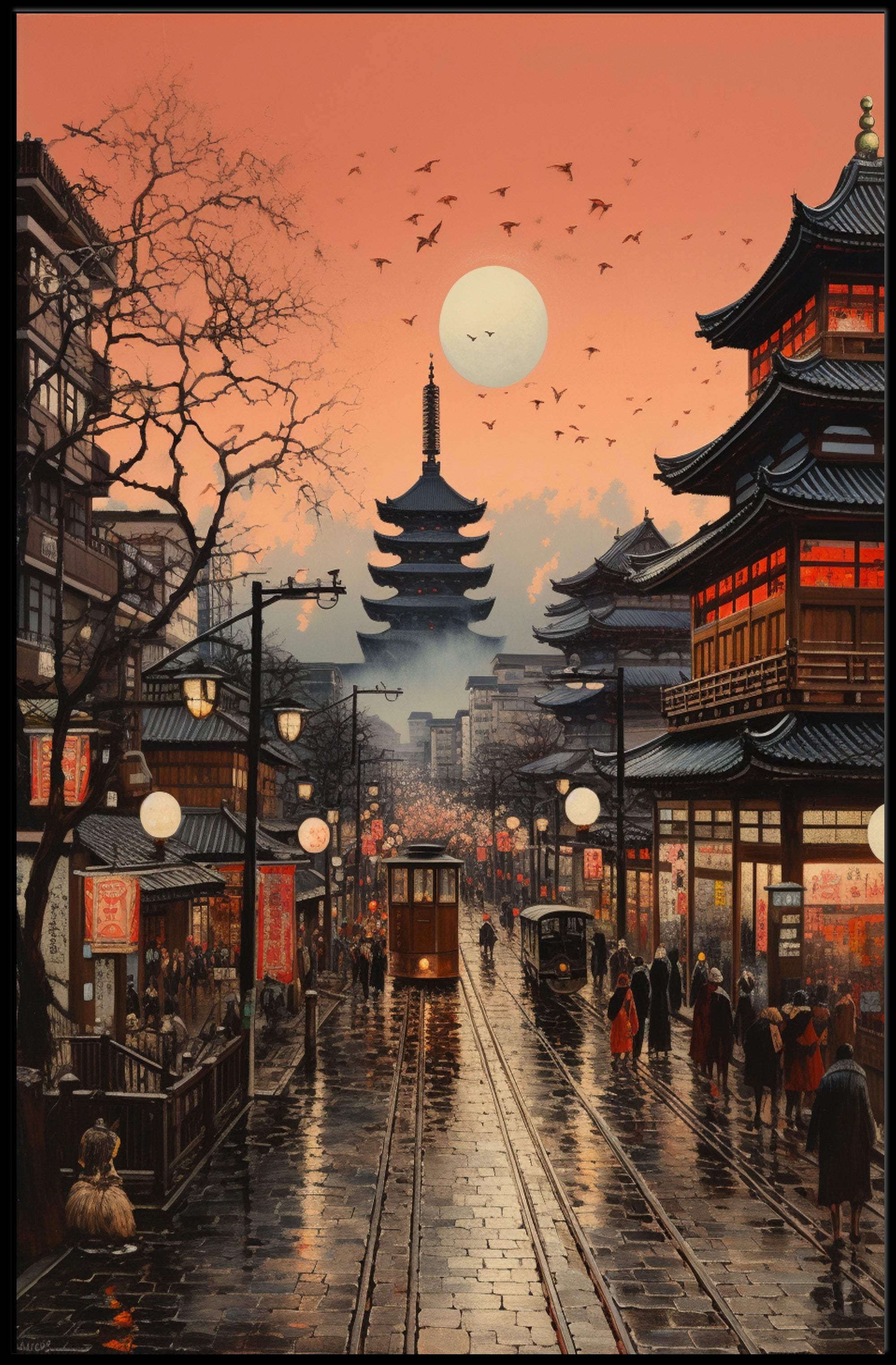 Traditional Japanese Serenity: Cultural Heritage Poster