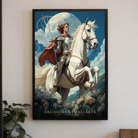 Knight on Horseback Fantasy Art: Cultural Heritage Poster