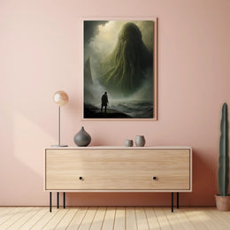 Surreal Mythical Sea Creature Futuristic Sci-Fi Poster