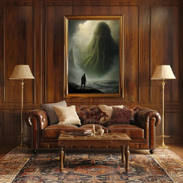 Surreal Mythical Sea Creature Futuristic Sci-Fi Poster