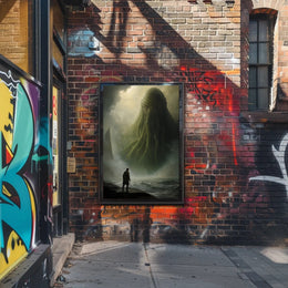 Surreal Mythical Sea Creature Futuristic Sci-Fi Poster