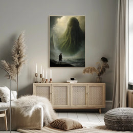 Surreal Mythical Sea Creature Futuristic Sci-Fi Poster