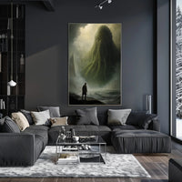 Surreal Mythical Sea Creature Futuristic Sci-Fi Poster