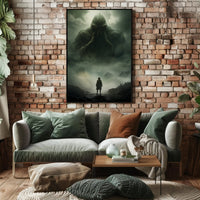 Lovecraftian Horror Adventure Scene Futuristic Sci-Fi Poster