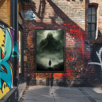 Lovecraftian Horror Adventure Scene Futuristic Sci-Fi Poster