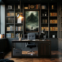 Lovecraftian Horror Adventure Scene Futuristic Sci-Fi Poster