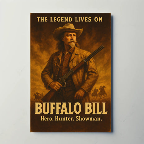 Buffalo Bill Legendary Hero Wild West Historical Poster