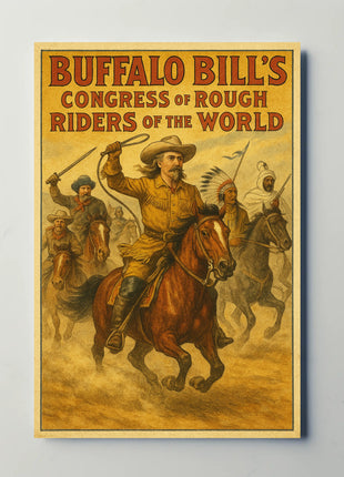 Buffalo Bill's Wild West Adventure Historical Poster