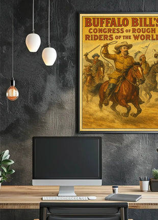 Buffalo Bill's Wild West Adventure Historical Poster