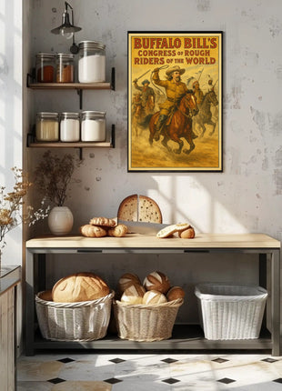Buffalo Bill's Wild West Adventure Historical Poster