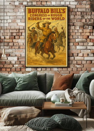 Buffalo Bill's Wild West Adventure Historical Poster