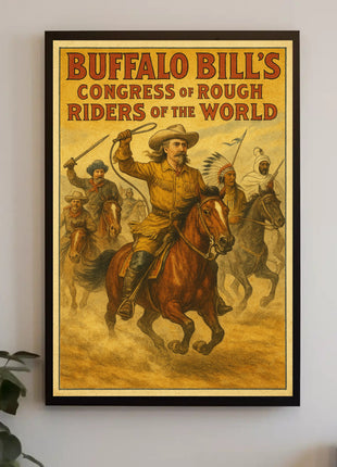 Buffalo Bill's Wild West Adventure Historical Poster
