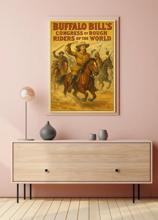 Buffalo Bill's Wild West Adventure Historical Poster