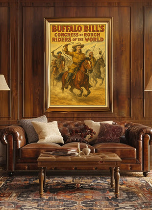 Buffalo Bill's Wild West Adventure Historical Poster