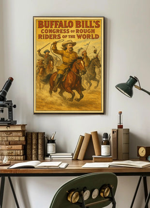 Buffalo Bill's Wild West Adventure Historical Poster