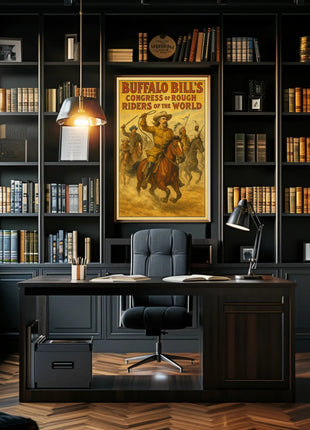 Buffalo Bill's Wild West Adventure Historical Poster