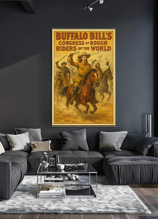 Buffalo Bill's Wild West Adventure Historical Poster