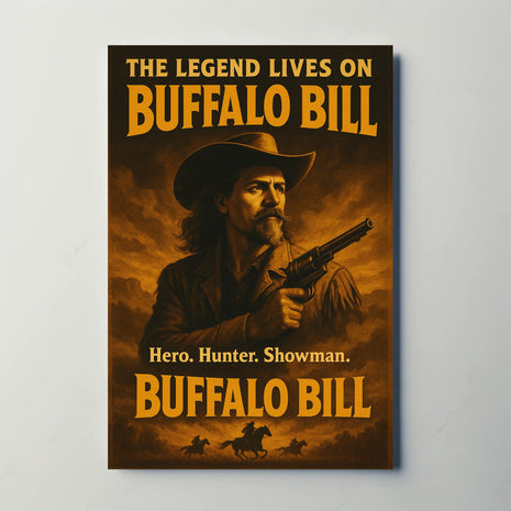 Buffalo Bill Legendary Wild West Adventure Heritage Poster