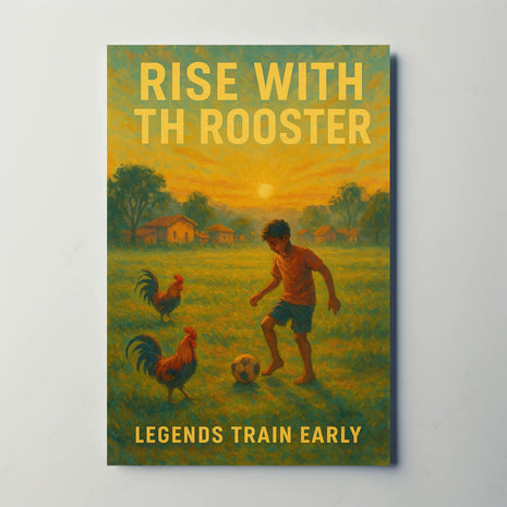 Rise with the Rooster Sports Poster