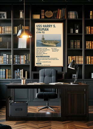 USS Harry S. Truman Military Achievements Poster
