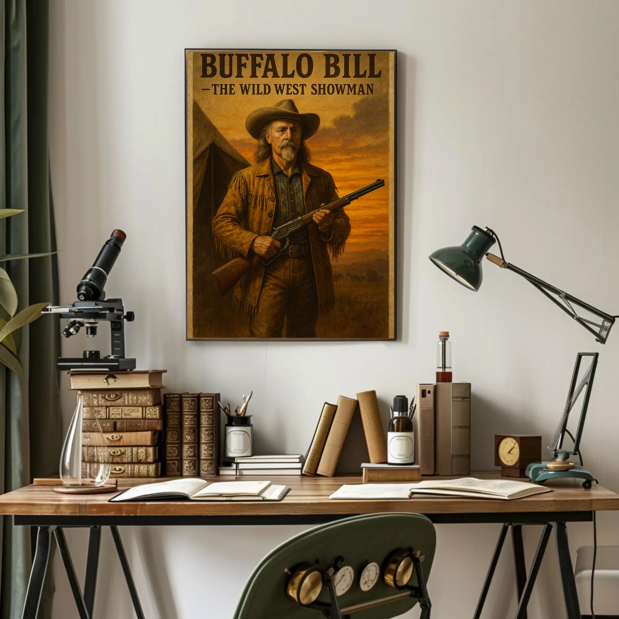 Buffalo Bill's Legendary Wild West Showman Heritage Poster